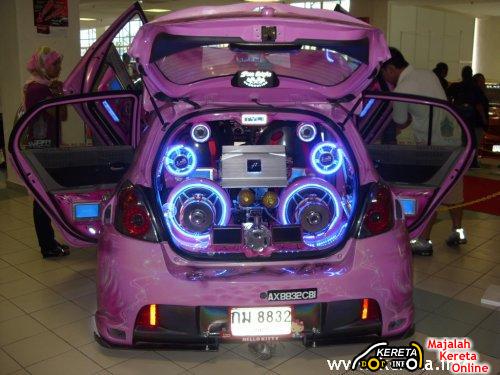 Pink Interior Car