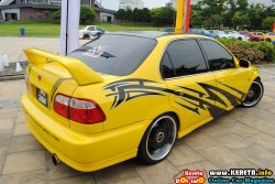 EXTREME YELLOW MODIFIED HONDA CIVIC - YUVA RAJ BLAZE