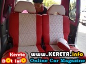 komi custom seat cover modified red kenari syntetic leather rm