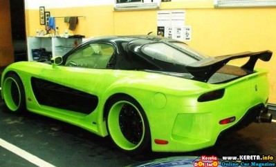 MAZDA RX7 VEILSIDE FORTUNE WIDE BODY KIT MODIFICATION