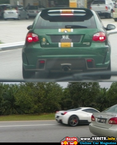 NEO R3 LOTUS RACING & WHITE FERRARI 458 ITALIA SPOTTED