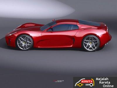 Kereta Konsep Ferrari Menggantikan F430